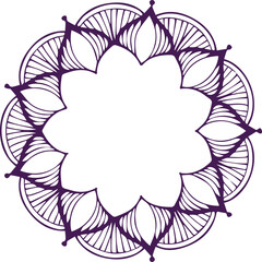 Beautiful flower art and mandala vector design