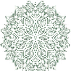 Beautiful flower art and mandala vector design