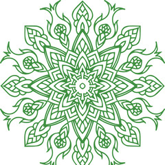 Beautiful flower art and mandala vector design
