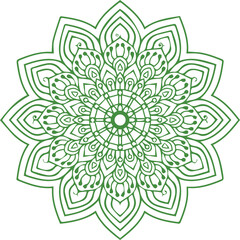 Beautiful flower art and mandala vector design