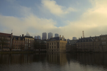 Mauritshuis in The Hague with natural lighting as in an old painting