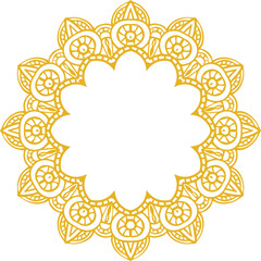 Beautiful flower art and mandala vector design