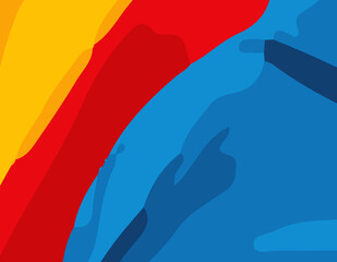 Obraz premium Colorful Abstract wavy Background with lines. Vibrant and Playful Colorful Abstract Cartoon-Themed Multi color Background for Creative and Joyful Artistic Expression. Colorful cartoon theme Background