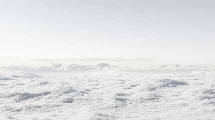 Obraz premium A wide-open snowfield with a distant tree line under a crisp winter sky, isolated on a transparent background