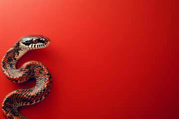 Happy Chinese New Year 2025 background with snake
