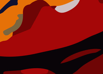 Obraz premium Colorful Abstract wavy Background with lines. Vibrant and Playful Colorful Abstract Cartoon-Themed Multi color Background for Creative and Joyful Artistic Expression. Colorful cartoon theme Background