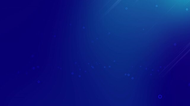 blue fade background and particle bubbles with light at top right. footage blue fade for ocean background design like presentation or etc