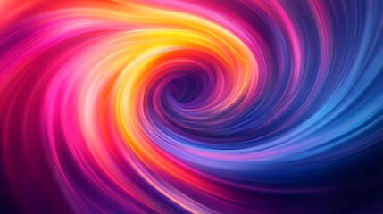 Obraz premium A smooth blend of vibrant swirling colors, soft gradients fading into one another like a dynamic flow of light.