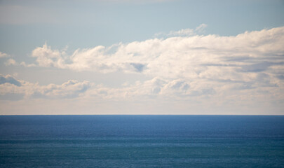 sky with clouds over the sea