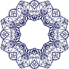 Beautiful flower art and mandala vector design