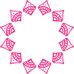 Beautiful flower art and mandala vector design