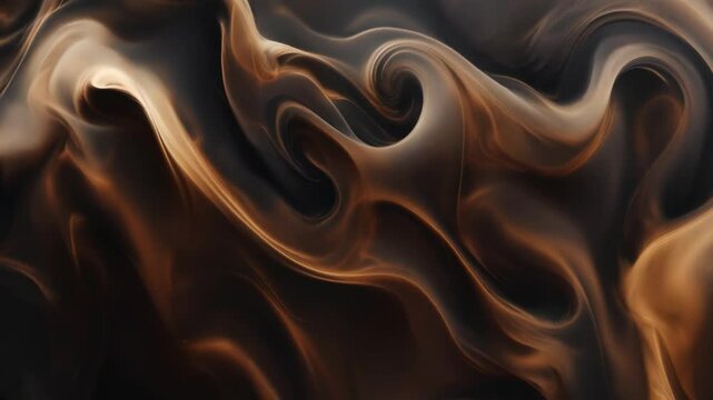 flowing smoke in shades of mocha brown, 2025 color