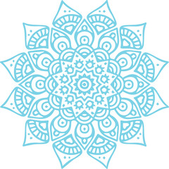 Beautiful flower art and mandala vector design