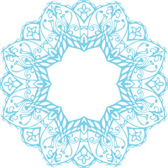 Beautiful flower art and mandala vector design