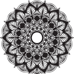 Beautiful flower art and mandala vector design