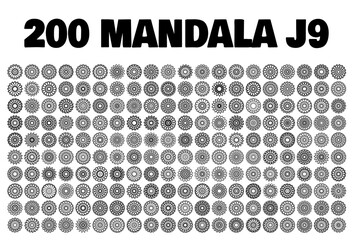 various mandala collections - 200 set yoga pattern