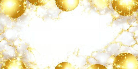 Festive Gold Glitter Marble Background Holiday Celebration New Year