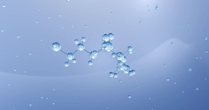 Ifosfamide rotating molecular structure, 3d model of molecule, antineoplastic agents, looped video