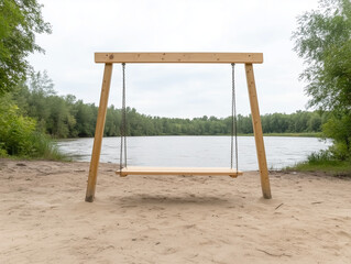 Riverside Leisure Reimagined: Enjoying the Tranquil Atmosphere on a Riverfront Swing Set