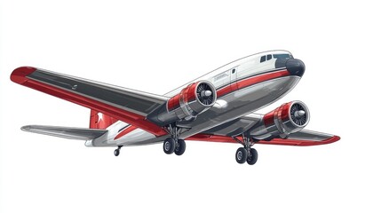 Vintage Airplane Illustration