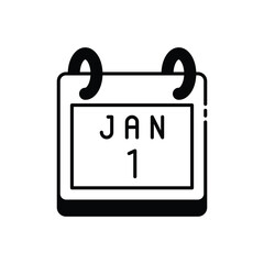 January 1st Calendar