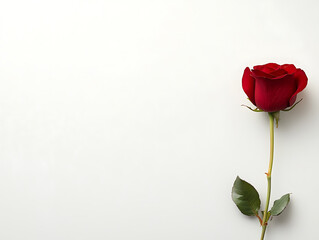 Obraz premium Rose decoration on white background