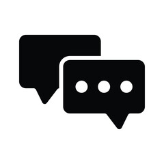 Get this amazing icon of conversation in modern style,