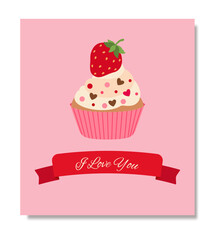 Card with the inscription 