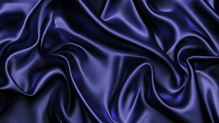 Obraz premium Elegant Blue Satin Fabric with Soft Lighting Effects