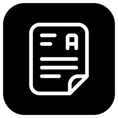 Editable examination, test vector icon. School, education, course. Part of a big icon set family. Perfect for web and app interfaces, presentations, infographics, etc