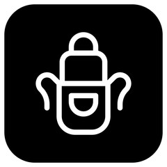 Editable apron vector icon. Apparel, gardening, cooking. Part of a big icon set family. Perfect for web and app interfaces, presentations, infographics, etc