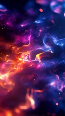 A stunning abstract background featuring vibrant colors and dynamic swirling patterns. Perfect for digital art and design projects.