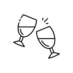 Champagne Glass Toast