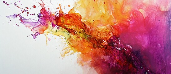 Abstract Colorful Splashes.