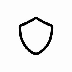 Shield protection security system icon vector sign
