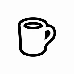 Coffee cup drink beverage icon vector sign
