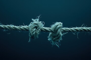 Fragile Bonds: A Study in Frayed Rope and Knots