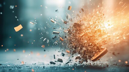 Bitcoin plummets, market turmoil evident on stock ticker, investors in shock as cryptocurrency values collapse, financial uncertainty reigns