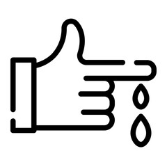 blood test cutline icon
