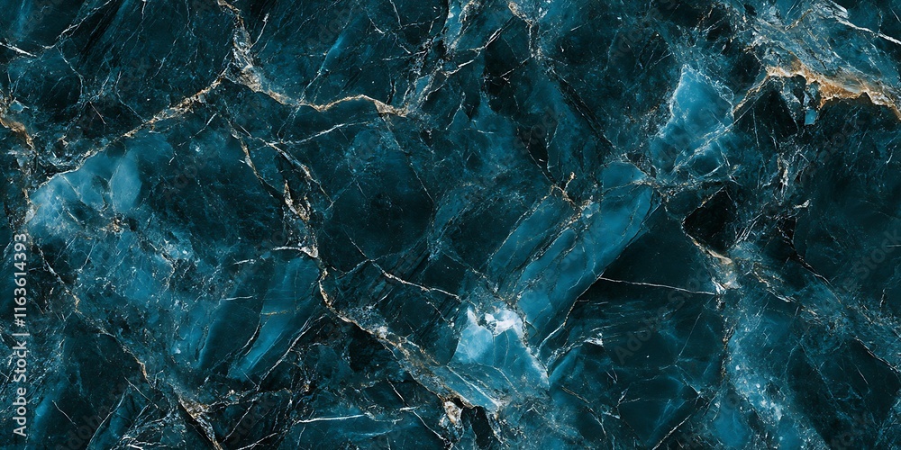 Wall mural deep blue marble texture pattern with subtle veins for seamless design use
