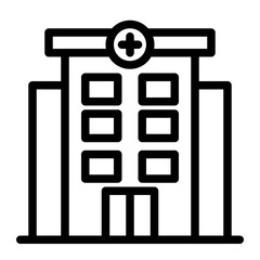 infirmary line icon