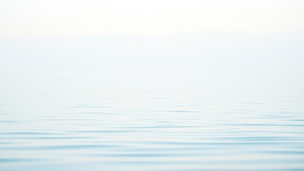 Serene Minimalist Water Surface Subtle Light Blue Hues and Gentle Ripples