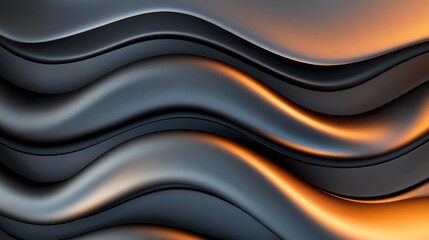 Naklejka premium Brushed abstract background concept. Abstract waves of textured material with dynamic light and shadow effects.