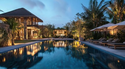 Fototapeta premium Boutique hotels reflect personalized luxury.