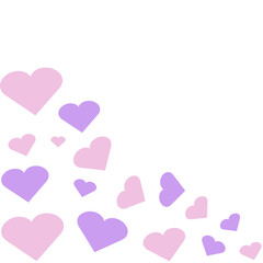 Valentine's Day Hearts Border Corner Decoration