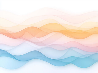 Fototapeta premium Abstract background with soft pastel waves. Gradient colors. For designing apps or products