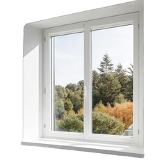 window with white background