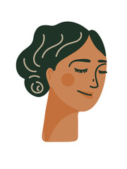 Elegant young woman illustration