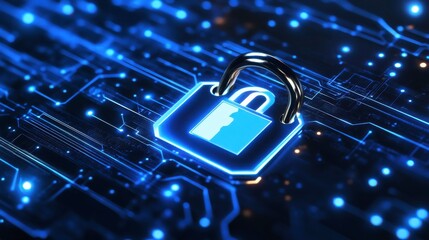 Digital Interface Lock with High Contrast Background