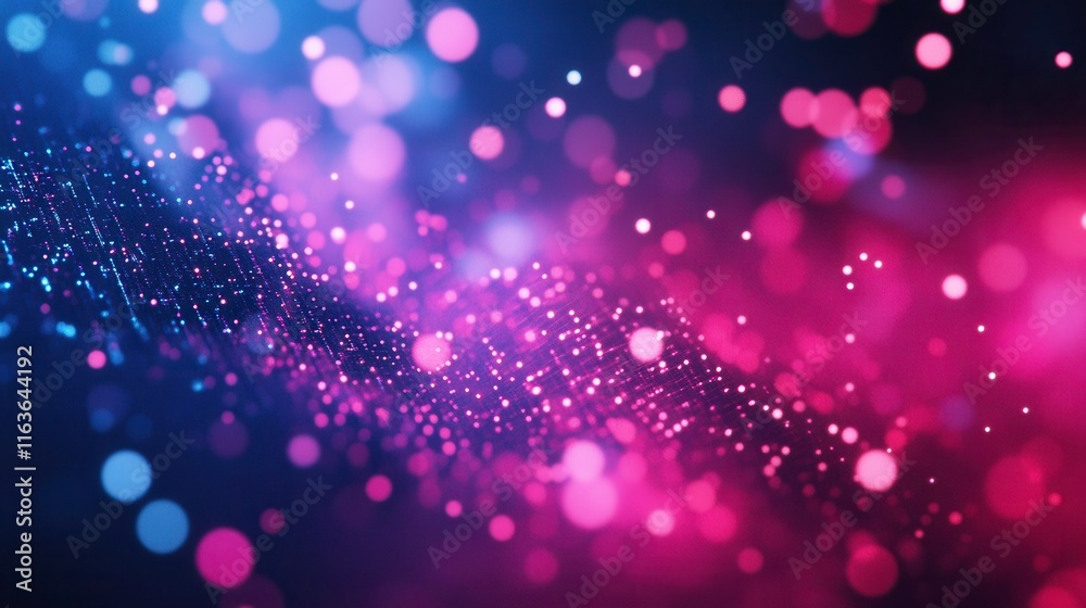 Poster digital light interfaces with soft background effects